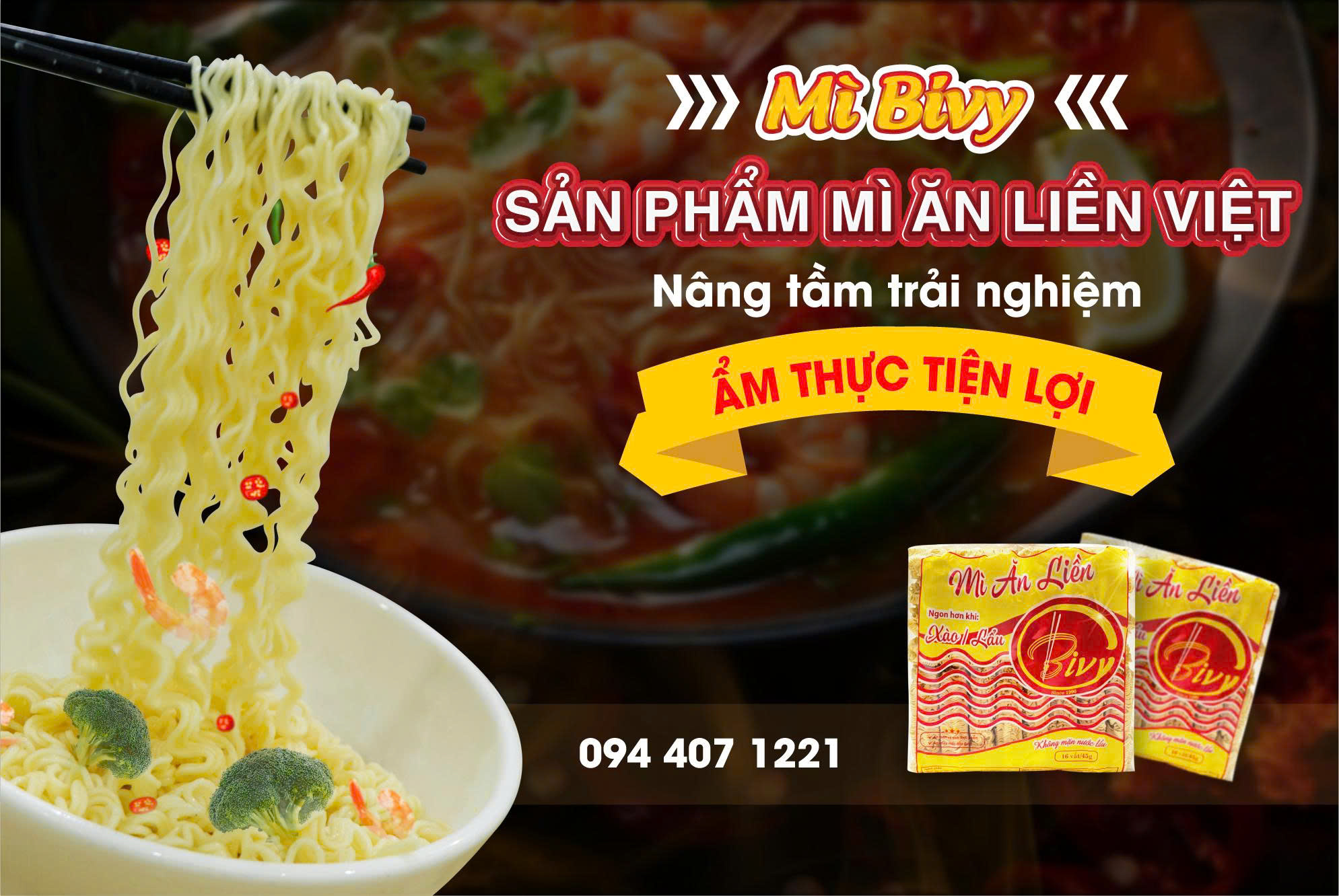 MÌ BIVY SẢN PHẨM MÌ ĂN LIỀN VIỆT NÂNG TẦM TRẢI NGHIỆM ẨM THỰC TIỆN LỢI