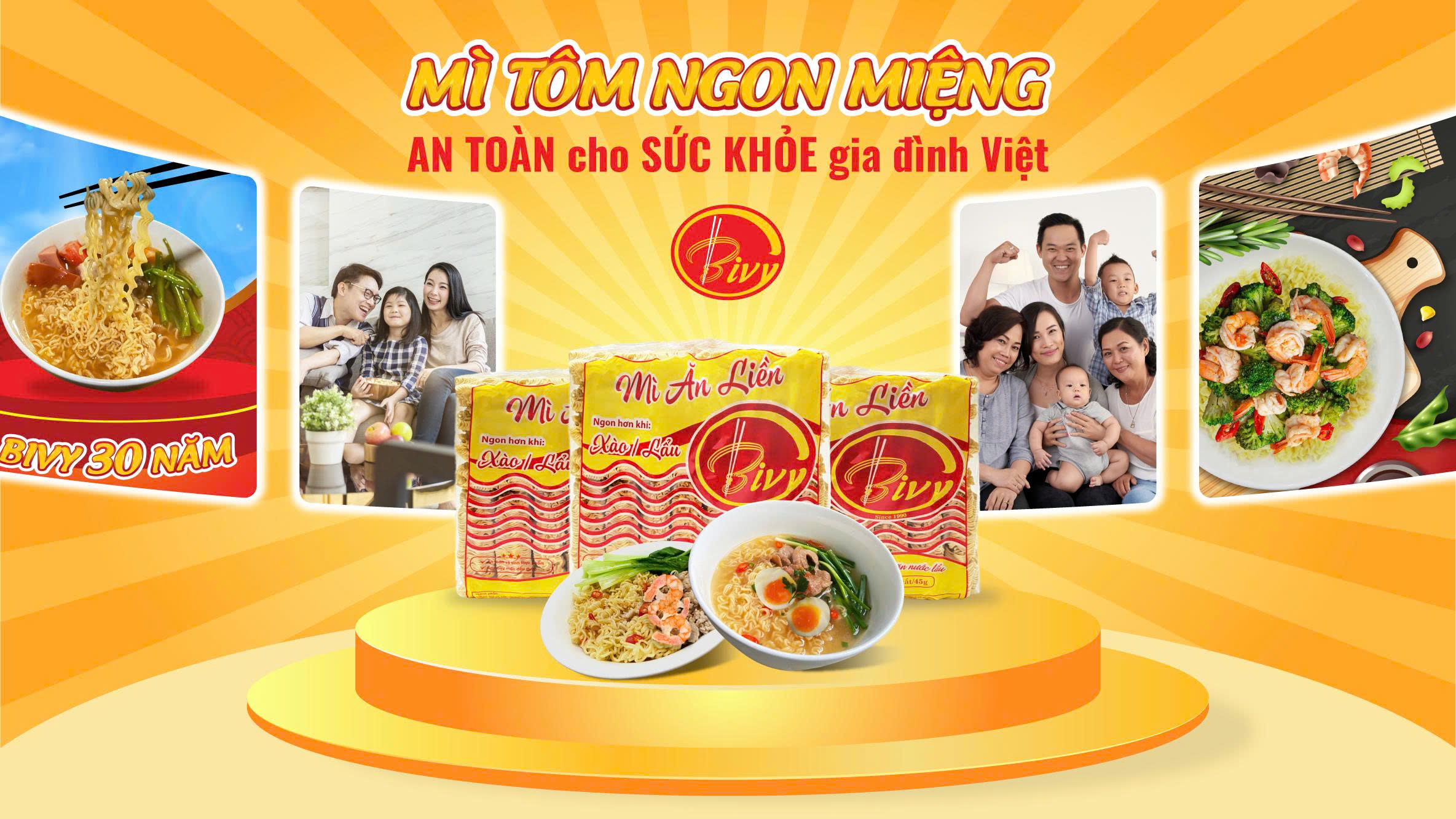 MÌ TÔM NGON MIỆNG, AN TOÀN CHO SỨC KHỎE GIA ĐÌNH VIỆT