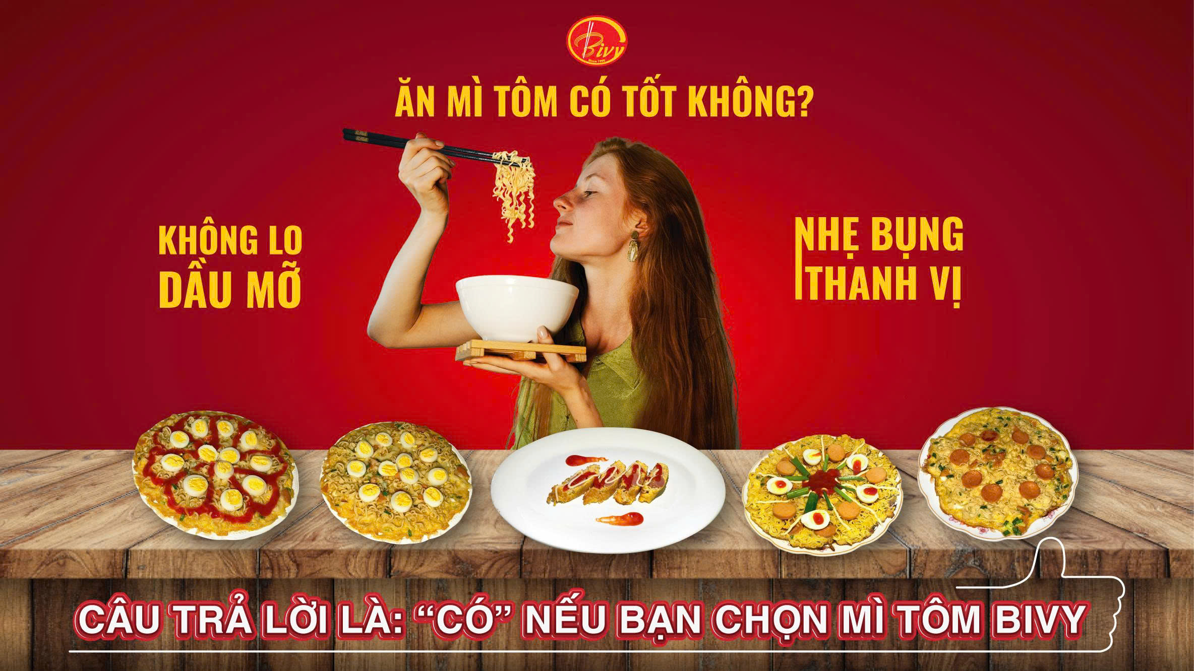 MÌ TÔM BIVY  ĂN NGON MỖI NGÀY VẪN ĐẢM BẢO SỨC KHỎE