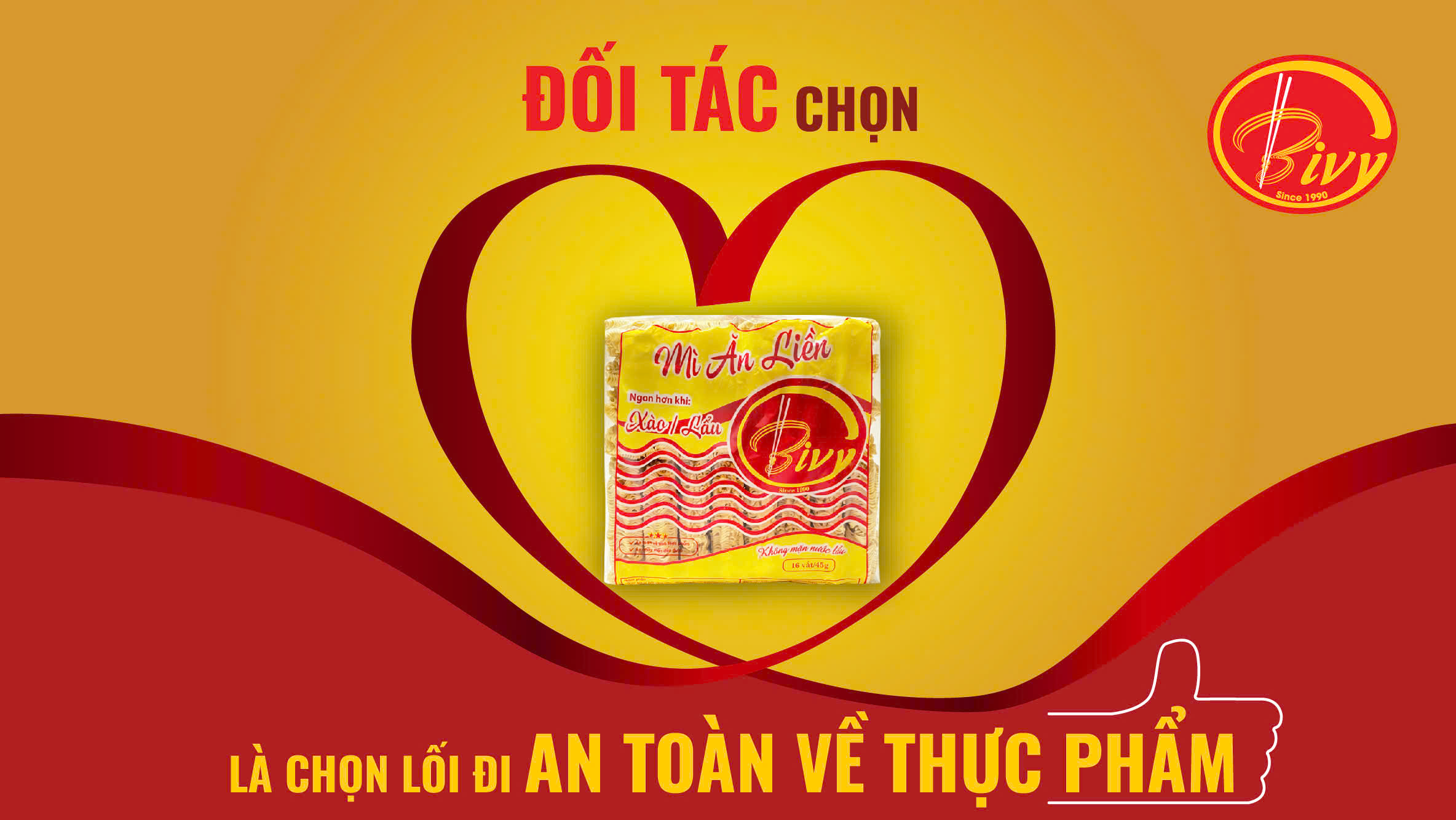 ĐỐI TÁC CHỌN MÌ TÔM BIVY LÀ CHỌN LỐI ĐI AN TOÀN VỀ THỰC PHẨM