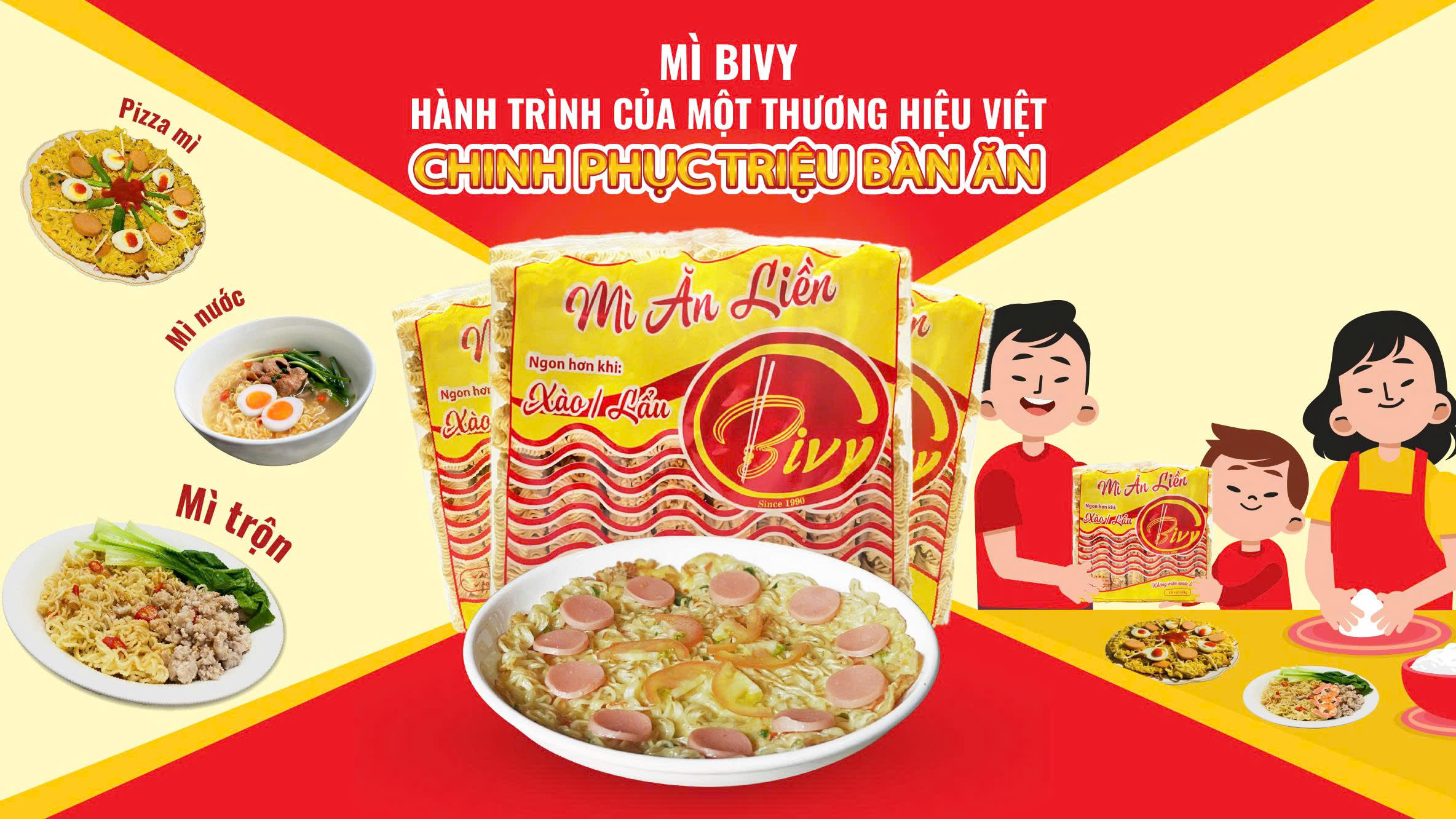 MÌ TÔM BIVY HÀNH TRÌNH CỦA MỘT THƯƠNG HIỆU VIỆT CHINH PHỤC TRIỆU BÀN ĂN