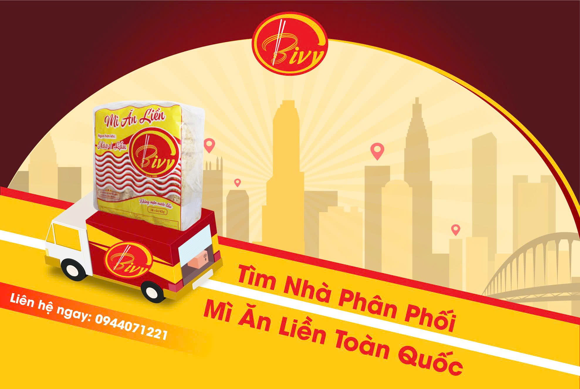 MÌ BIVY TÌM NHÀ PHÂN PHỐI MÌ ĂN LIỀN TOÀN QUỐC – CƠ HỘI HỢP TÁC KINH DOANH BỀN VỮNG
