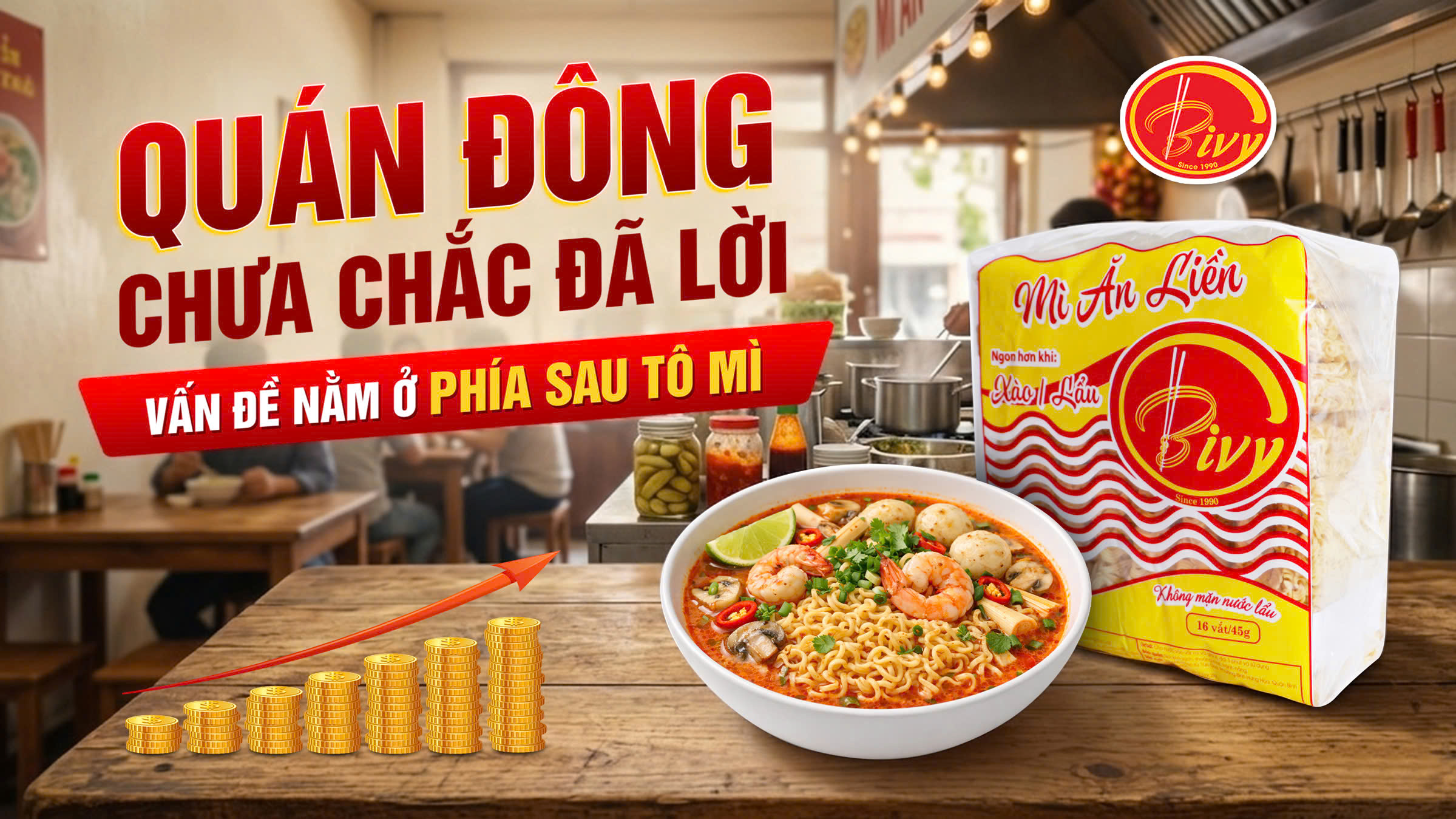 QUÁN ĐÔNG CHƯA CHẮC ĐÃ LỜI - VẤN ĐỀ NẰM Ở PHÍA SAU TÔ MÌ