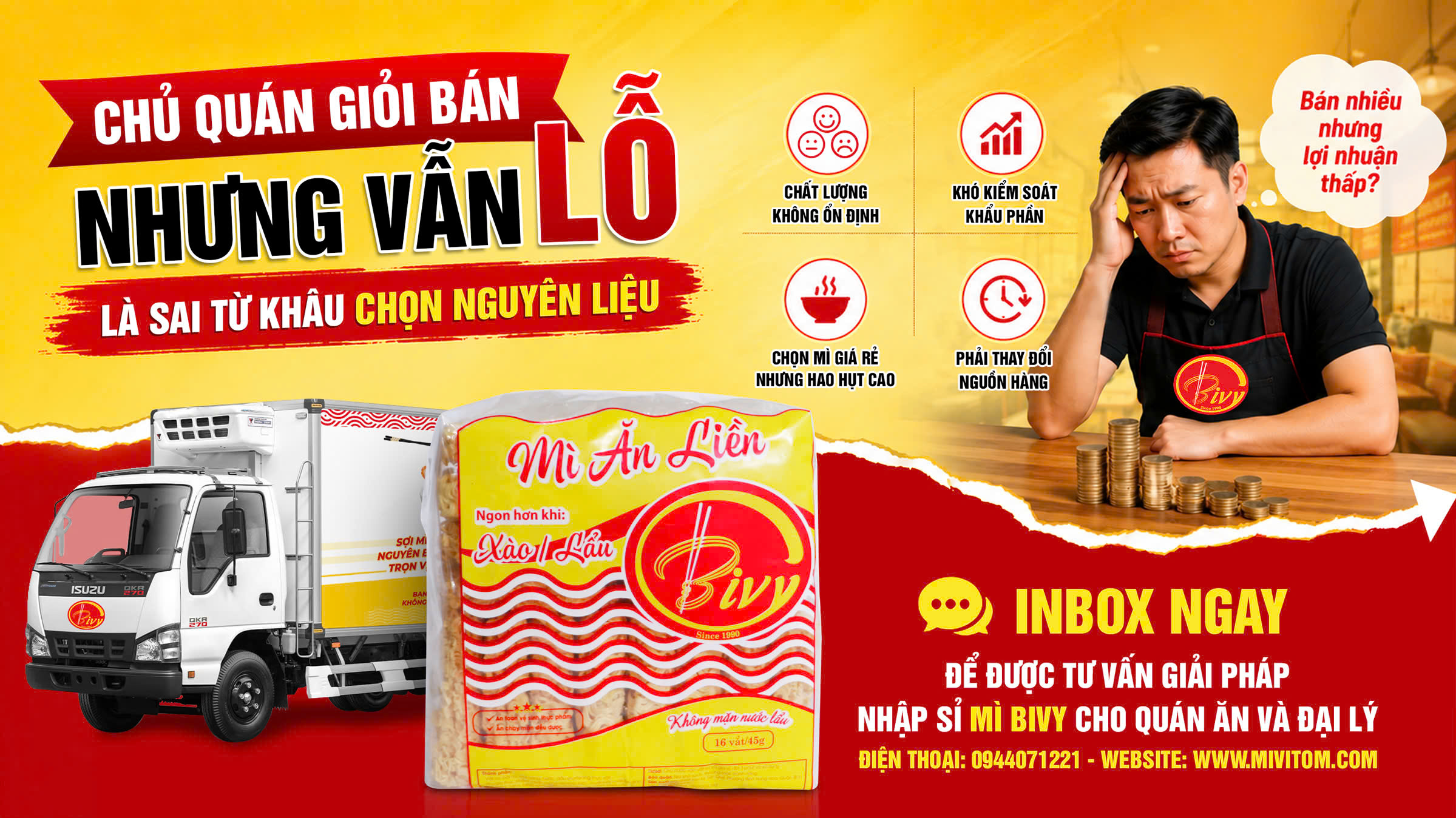 CHỦ QUÁN GIỎI BÁN NHƯNG VẪN LỖ - SAI TỪ KHÂU CHỌN NGUYÊN LIỆU