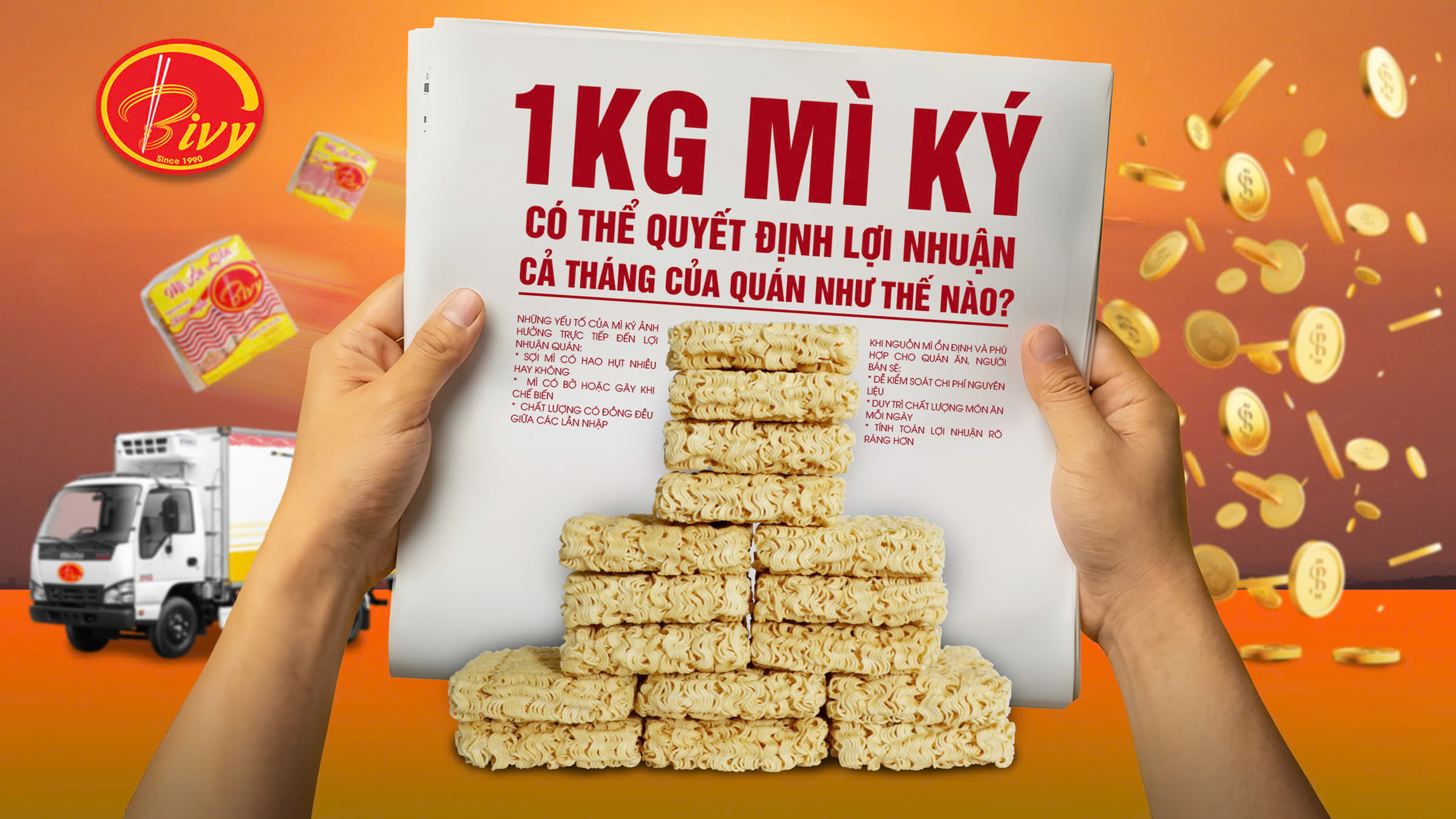 1KG MÌ KÝ CÓ THỂ QUYẾT ĐỊNH LỢI NHUẬN CẢ THÁNG CỦA QUÁN NHƯ THẾ NÀO?