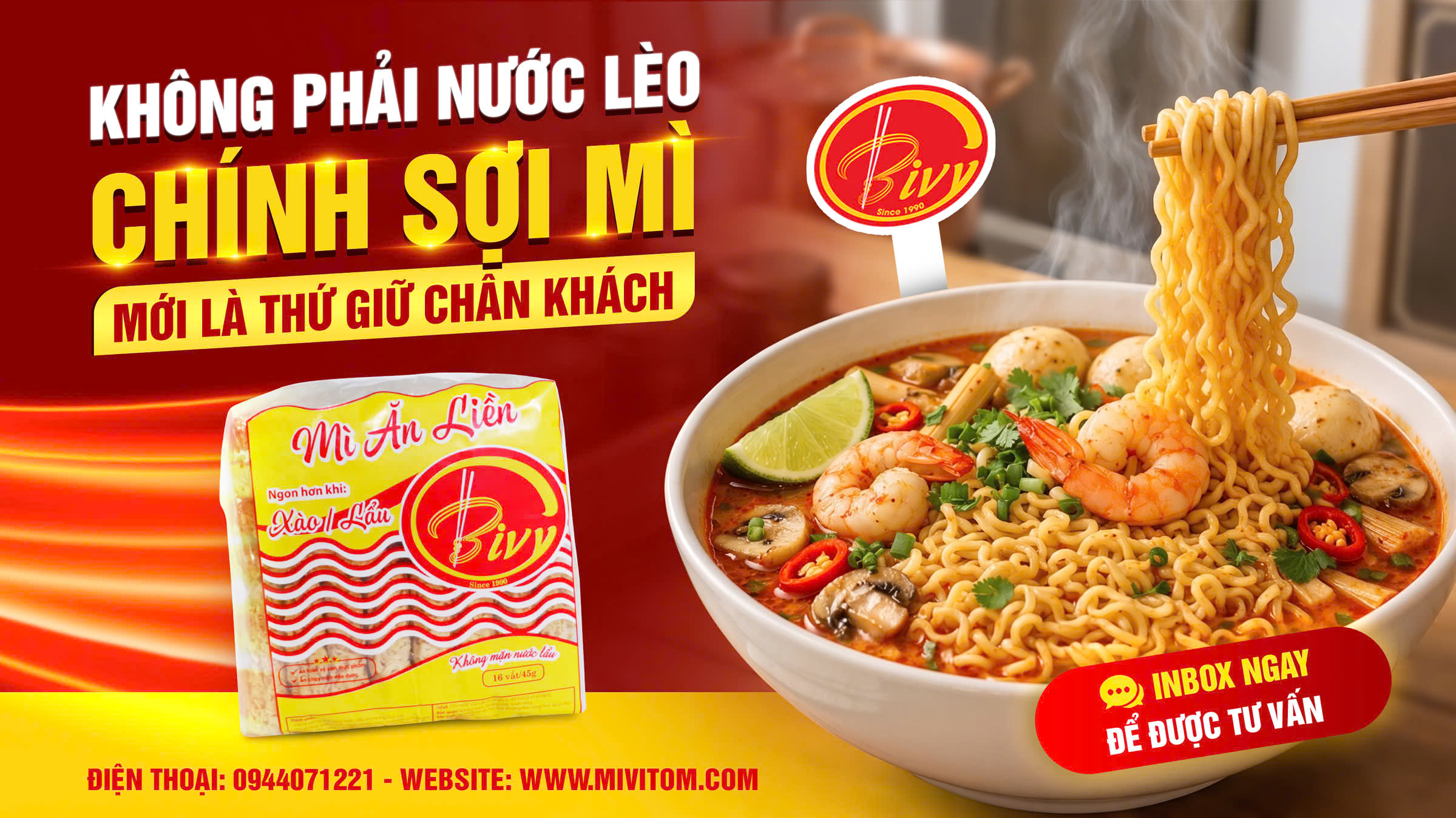 KHÔNG PHẢI NƯỚC LÈO, CHÍNH SỢI MÌ MỚI LÀ THỨ GIỮ CHÂN KHÁCH