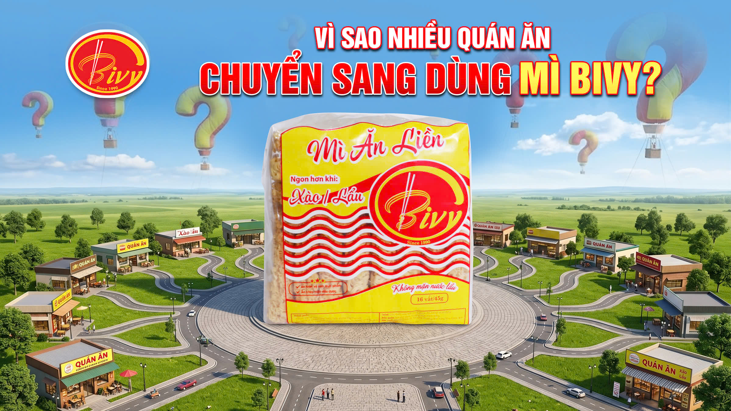 VÌ SAO NHIỀU QUÁN ĂN CHUYỂN SANG DÙNG MÌ BIVY?