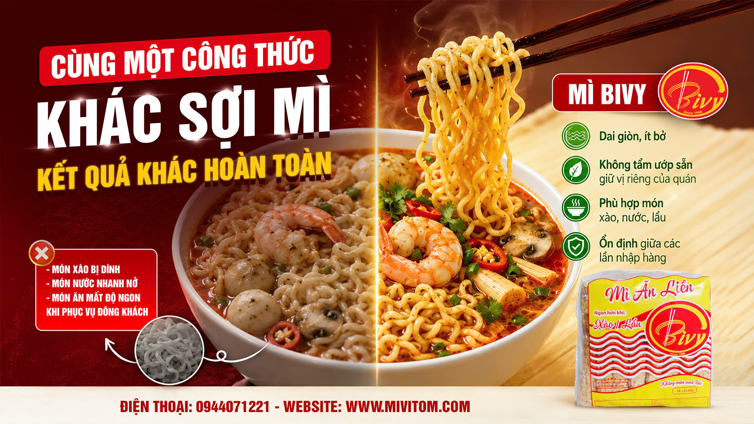 VÌ SAO SỢI MÌ CÓ THỂ QUYẾT ĐỊNH CHẤT LƯỢNG CẢ MỘT MÓN ĂN?