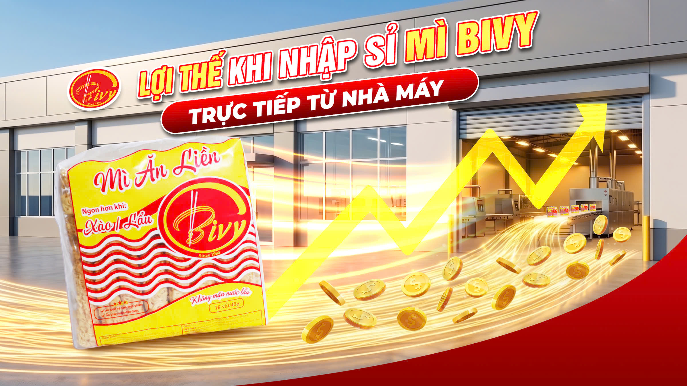 LỢI THẾ KHI NHẬP SỈ MÌ BIVY TRỰC TIẾP TỪ NHÀ MÁY