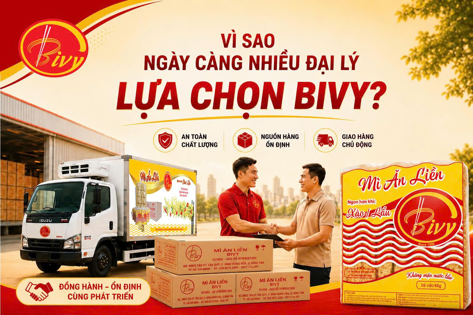VÌ SAO NGÀY CÀNG NHIỀU ĐẠI LÝ LỰA CHỌN BIVY?