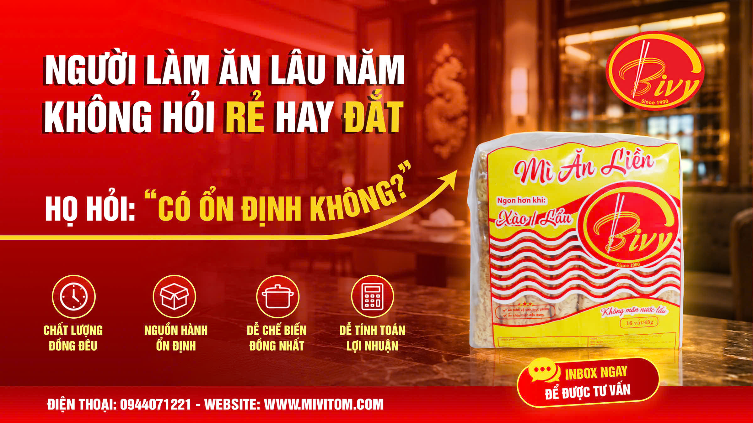 NGƯỜI LÀM ĂN LÂU NĂM KHÔNG HỎI RẺ HAY ĐẮT, HỌ HỎI: “CÓ ỔN ĐỊNH KHÔNG?”