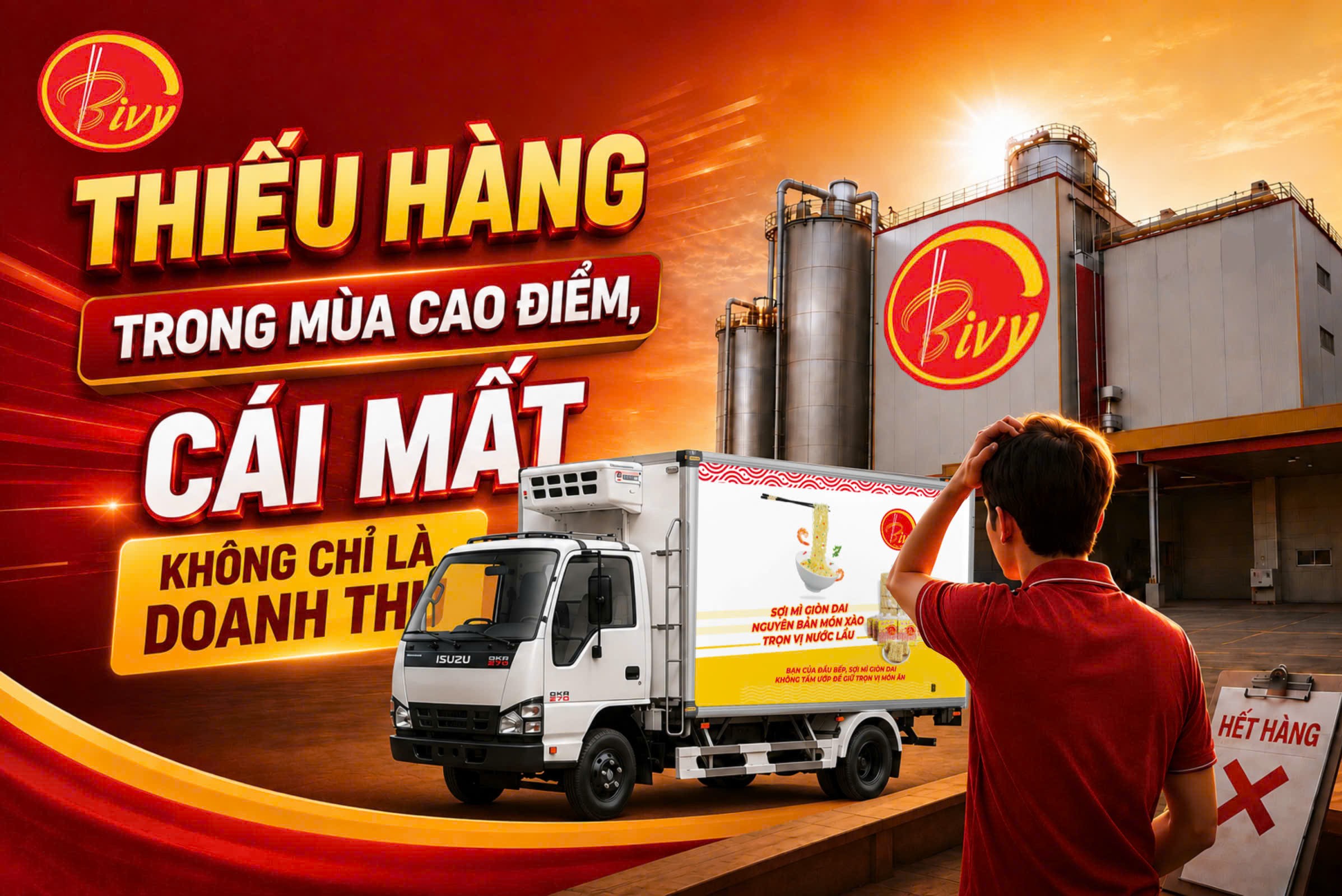 Thiếu Hàng Trong Mùa Cao Điểm, Cái Mất Không Chỉ Là Doanh Thu, Vì Sao Nhiều Đối Tác Lựa Chọn Mì Ký Bivy?