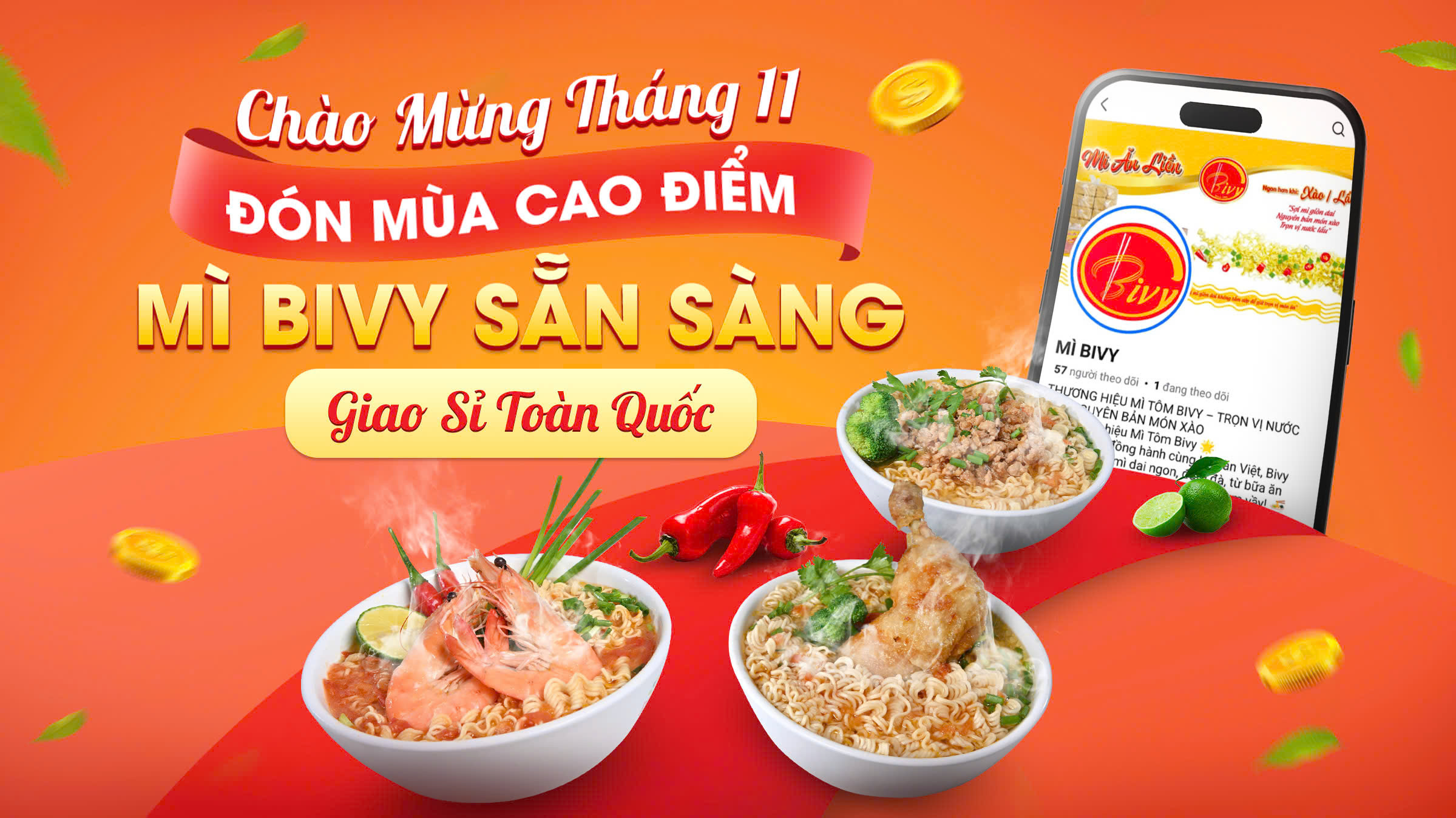 ĐÓN MÙA CAO ĐIỂM – MÌ BIVY SẴN SÀNG GIAO SỈ TOÀN QUỐC!