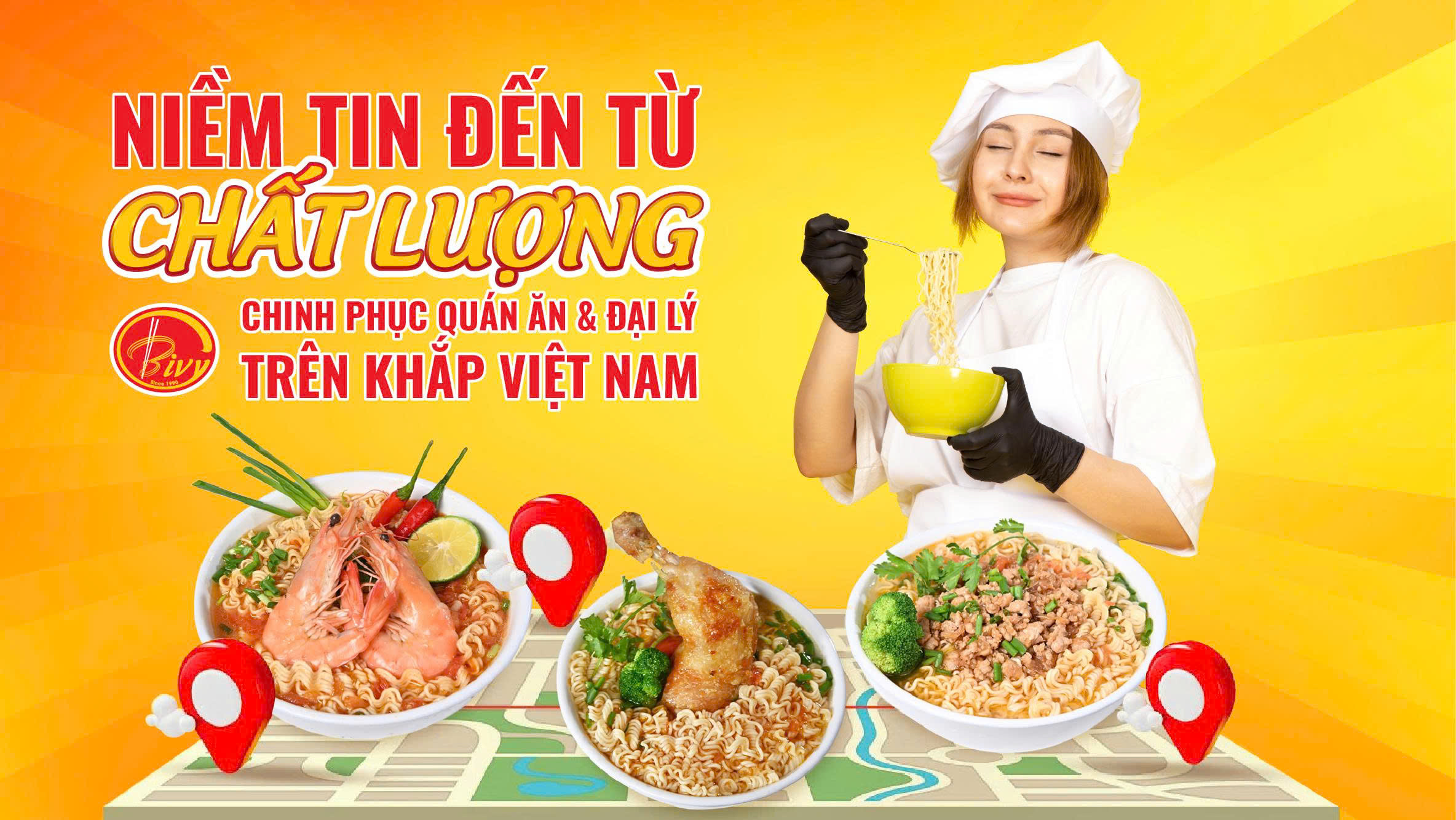 NIỀM TIN ĐẾN TỪ CHẤT LƯỢNG - BIVY CHINH PHỤC QUÁN ĂN & ĐẠI LÝ TRÊN KHẮP VIỆT NAM